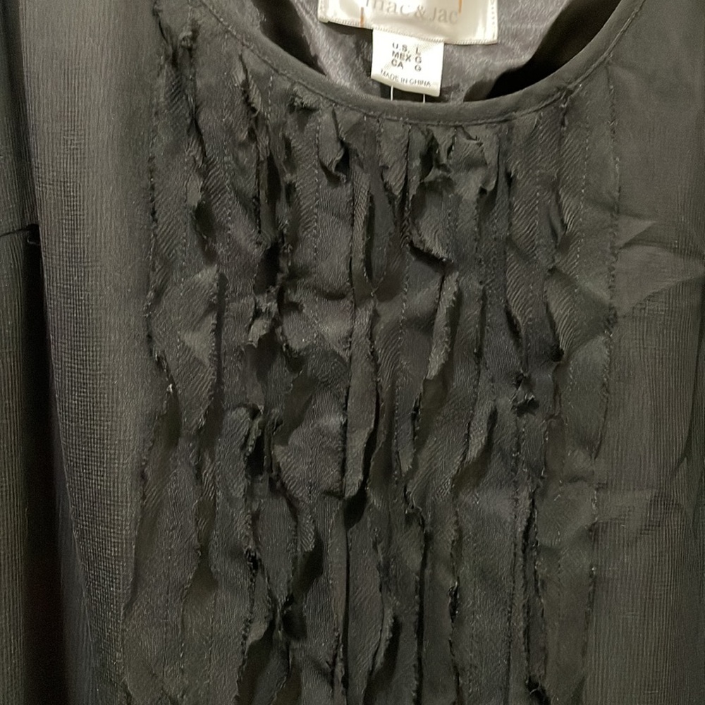 Mac & Jac black sleeveless dress (sz l) - Picture 6 of 11